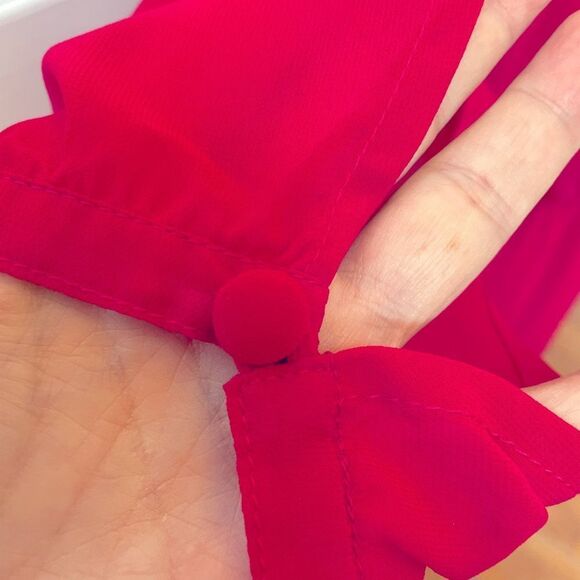 Chic One-Shoulder Pink Chiffon Dress Size Small NWT - Picture 4 of 8